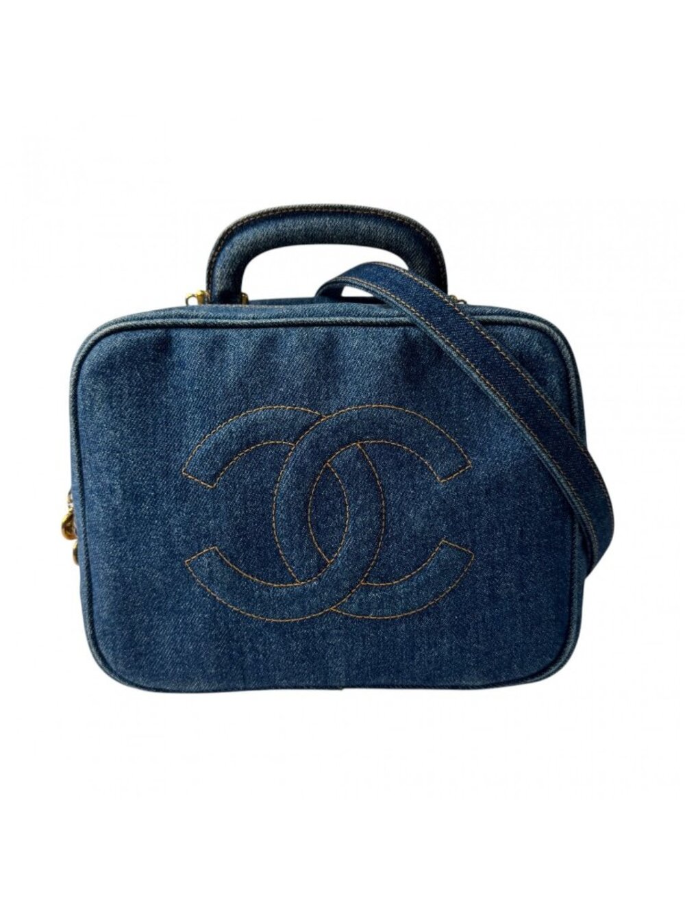 Chanel Denim Vanity 2-Way Shoulder Bag